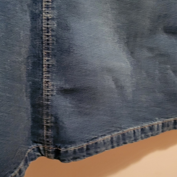 Old Navy Blue Denim Maxi Skirt Size 6 - Picture 8 of 10